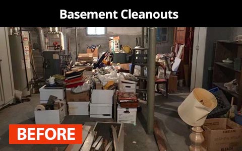 Basement cleanouts services in New York City - before photo