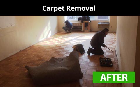 Carpet removal services in New York City - after photo