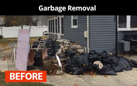 Garbage removal services in New York City - before photo