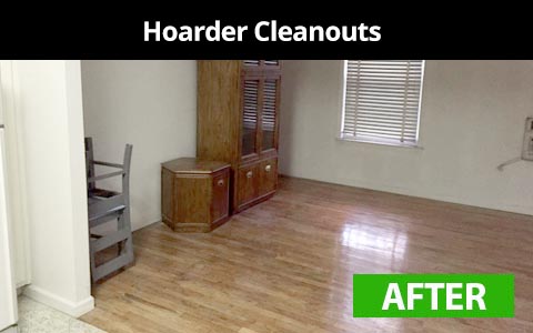 Hoarder cleanout services in Queens, NY - after photo