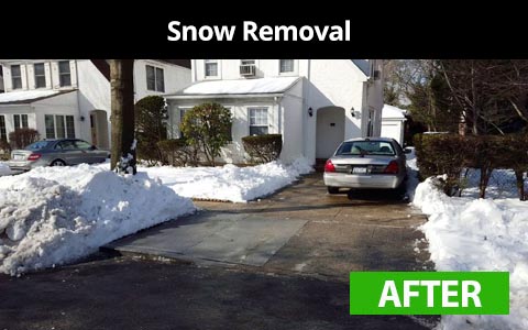 Snow removal services in Queens, NY - after photo