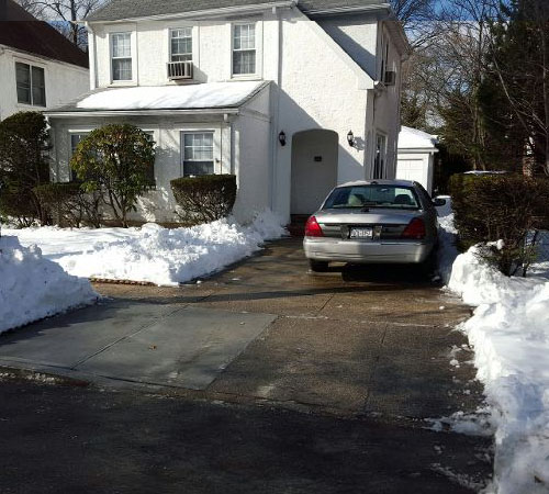 Snow Removal, Driveway After, Queens New York